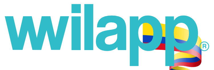 logo wilapp con bandera colombia